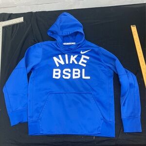 Nike Blue 'NIKE BSBL' Pullover Hoodie